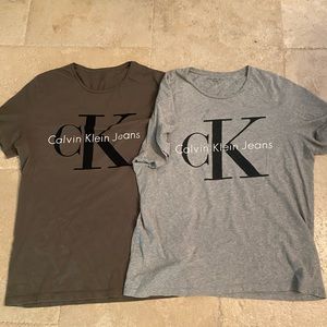2 Calvin Klein Jeans t shirts
